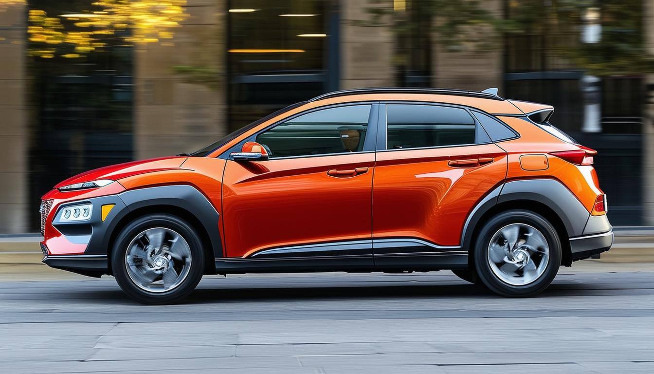 A Hyundai kona side view