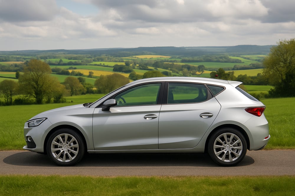 seat leon uk scenic background side view
