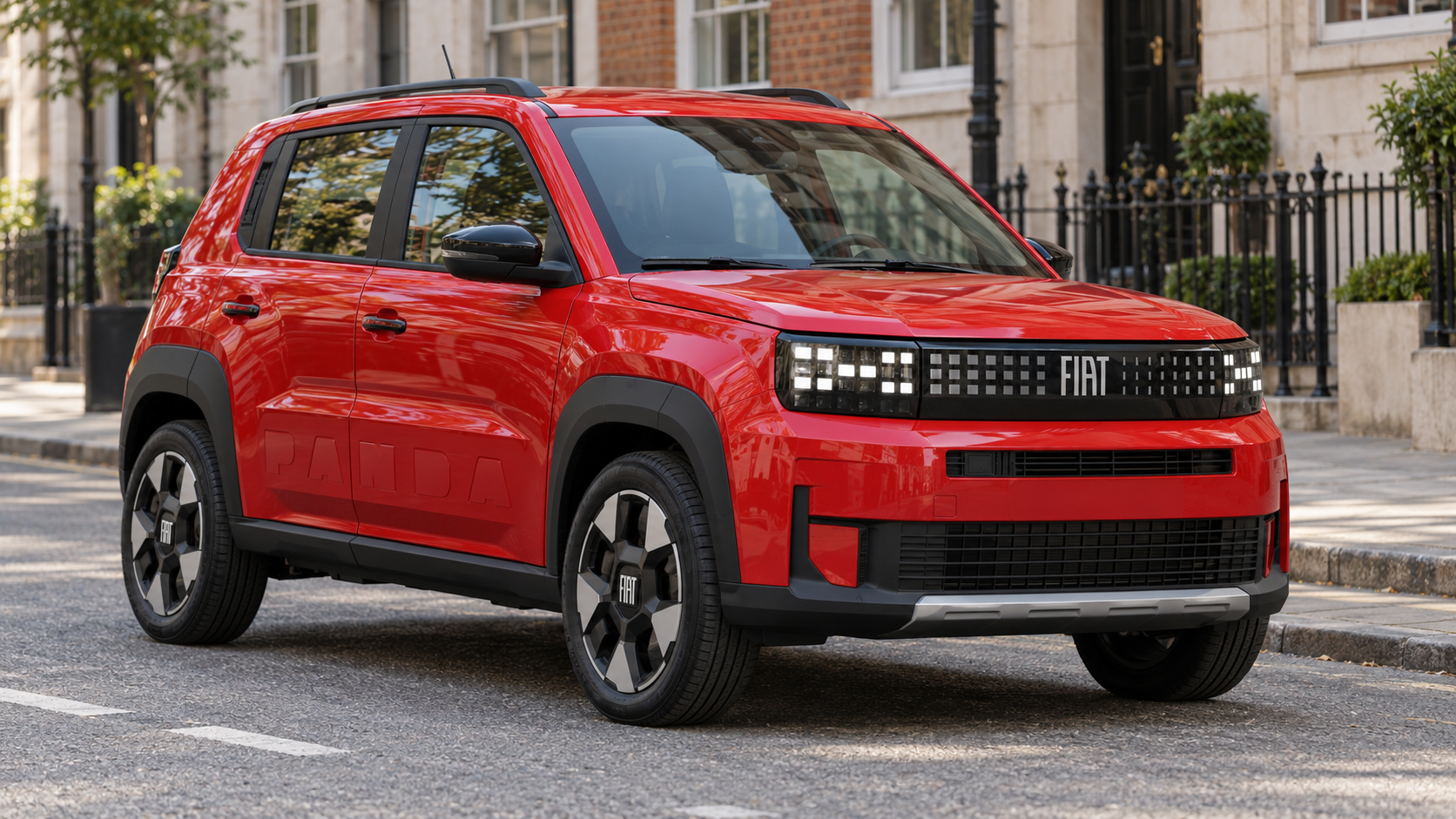 Fiat Grande Panda Hybrid on UK street