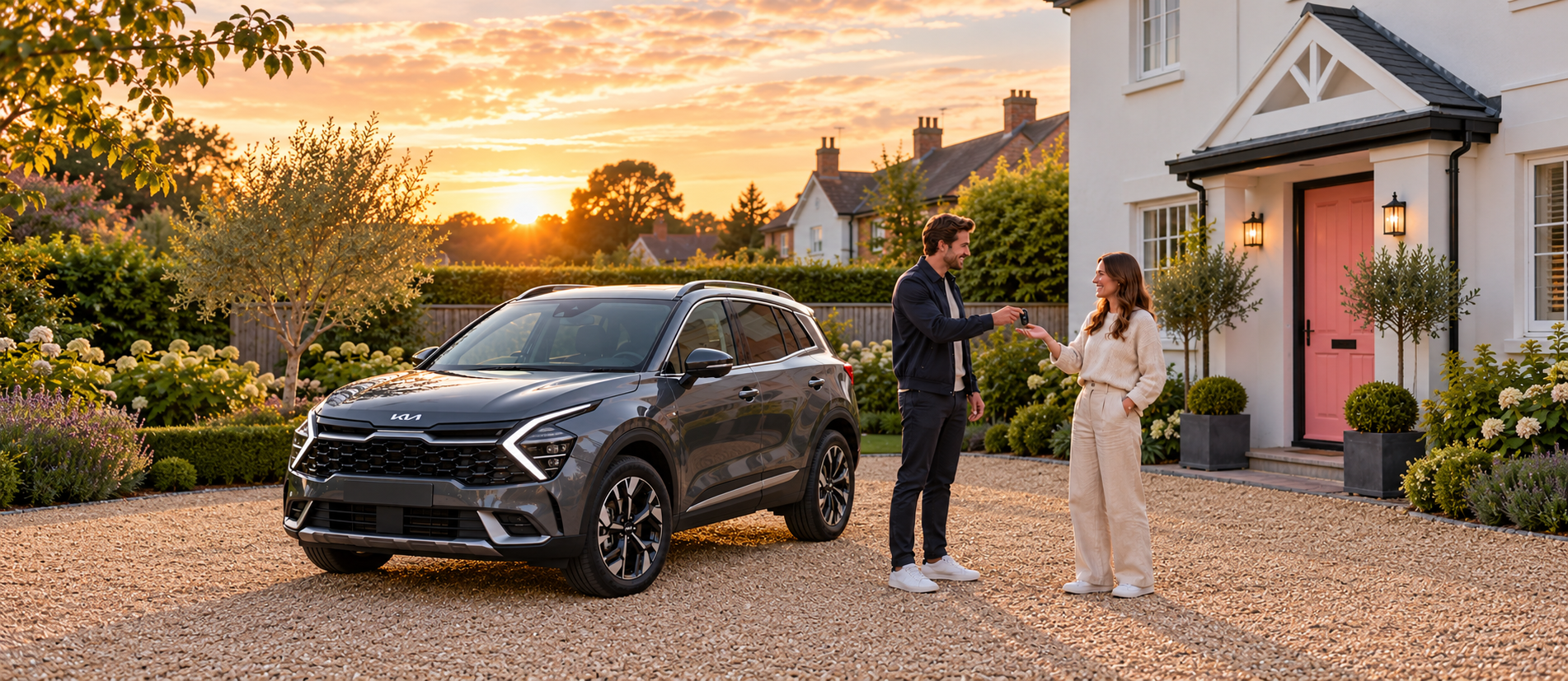 Golden-hour Kia Sportage handover (1)