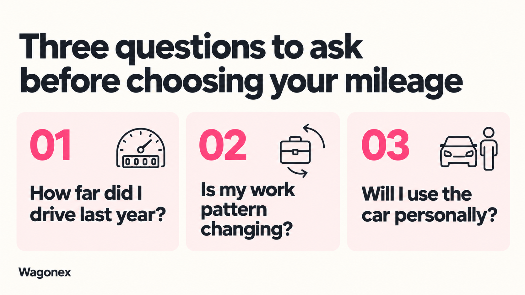 Three questions before choosing your mileage