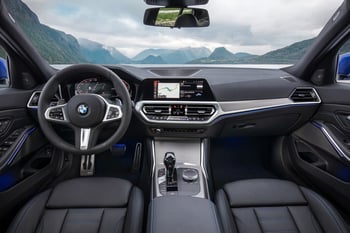 Interior of the BMW 320i
